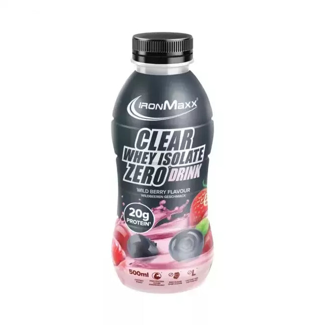 Ironmaxx Clear Whey Isolate Zero Drink 500 ml.Galioja iki 2025-06-12