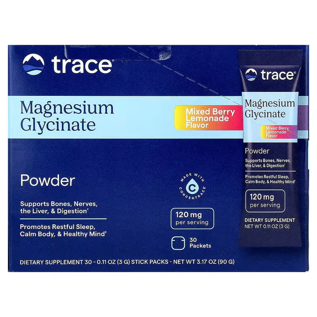 Trace Magnesium Glycinate Powder 30 pak. (Magnio glicinatas)