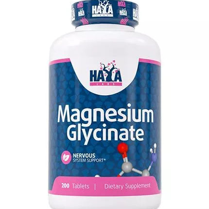 Haya Labs Magnesium Glycinate 200 tabl. (magnio glicinatas)