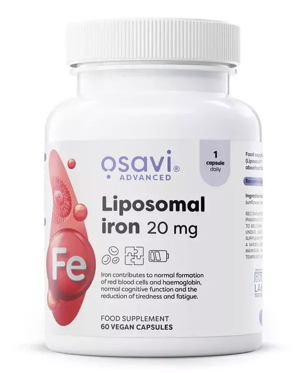 Osavi Liposomal Iron 60 kaps. (Liposominė geležis)