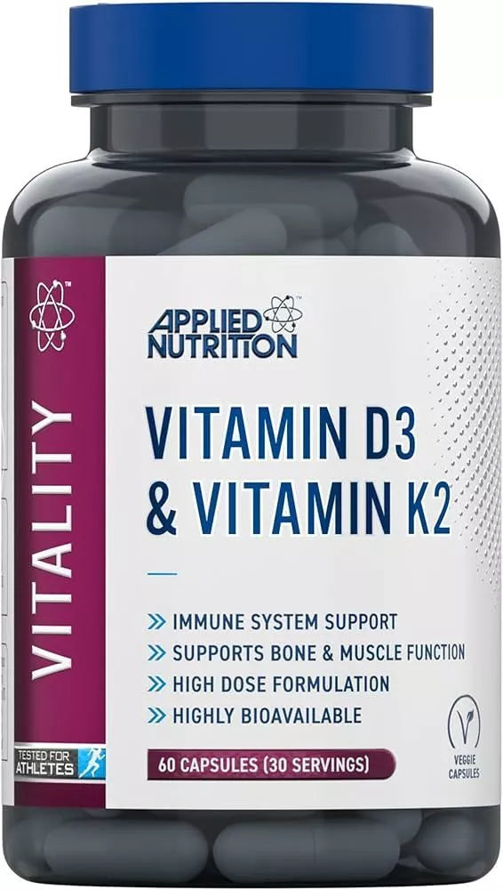 Applied Nutrition Vitamin D3 & K2 60 kaps.