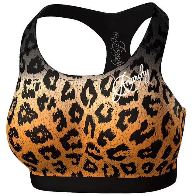 Anarchy Ocelot Sports Bra (gray/orange)