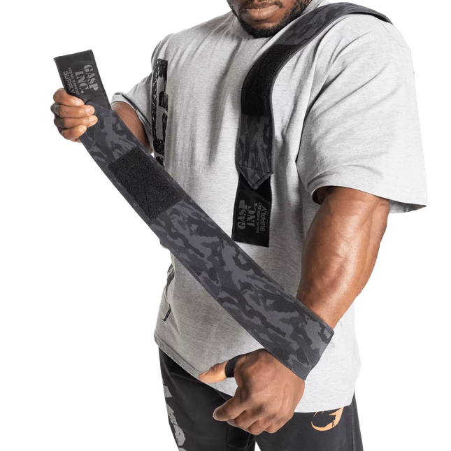 Gasp HD Wrist Wraps 18“ (dark camo) riešo apsaugos