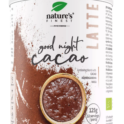 Nature's Finest gėrimo milteliai „Good Night Latte“, ekologiški 125 g.