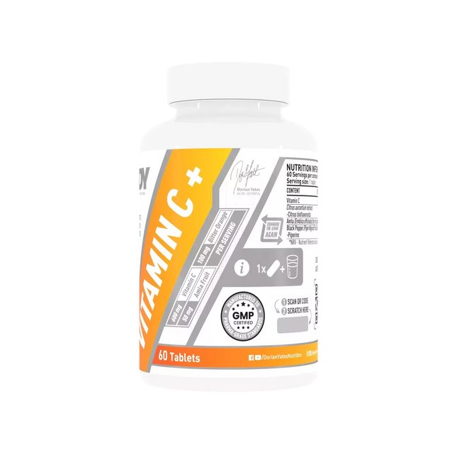 Dorian Yates Nutrition Vitamin C Plus 60 tabl. (vitaminas c)