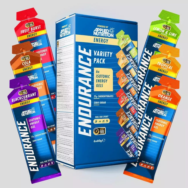 Applied Nutrition Isotonic Energy Gels Variety Pack 6×60 g.