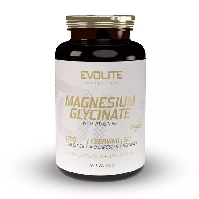 EvoLite Magnesium Glycinate + B6 150 kaps. (Magnio bisglicinatas)