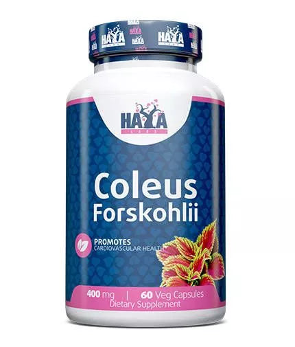 Haya Labs Coleus Forskohlii (Barzdotųjų cimbžiedų (coleus forskohlii) šaknų ekstraktas) 60 kaps.