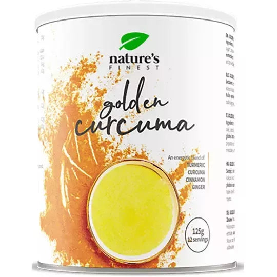 Nature&#39;s Finest gėrimo milteliai &quot;Curcuma Latte&quot;, ekologiški 125 g.