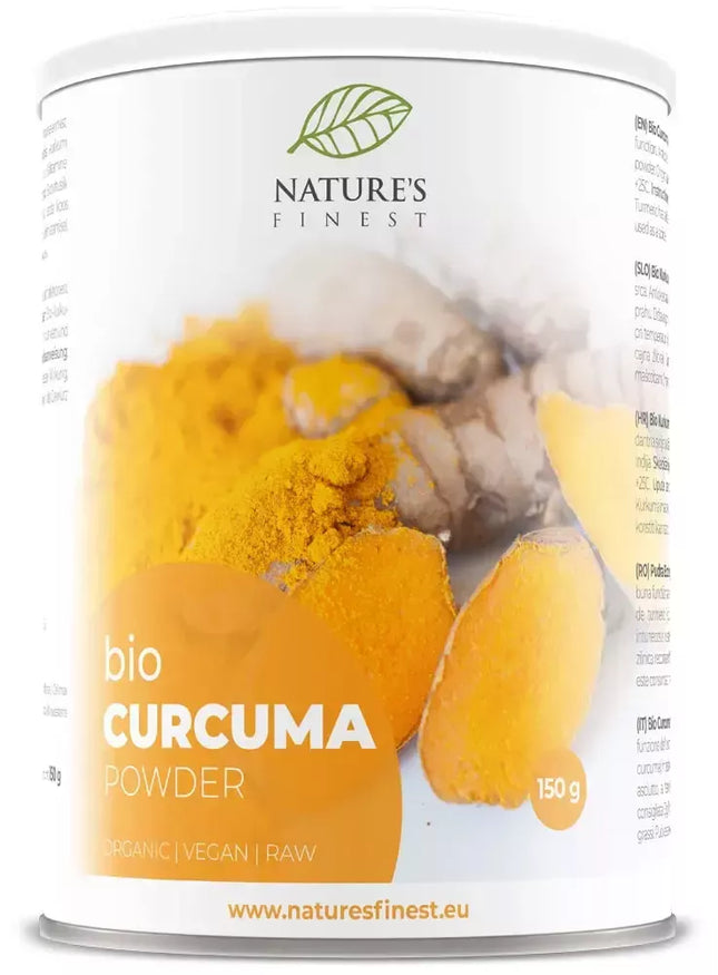 Nature&#39;s Finest ciberžolės milteliai, ekologiški 150 g.