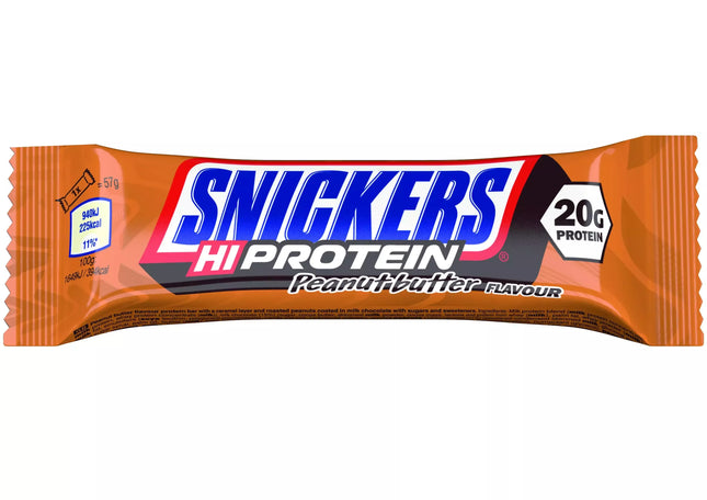 Snickers Hi Protein Peanut Butter 57g.
